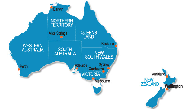 Gay Australia Map