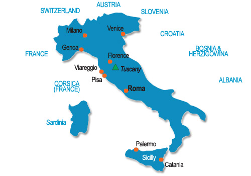 Gay Italy Map