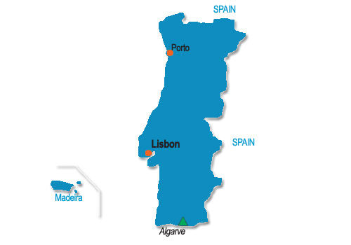 Gay Portugal Map