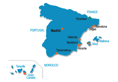 Gay Spain Map