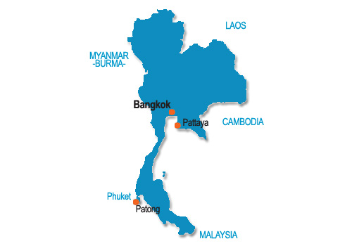 Gay Thailand Map