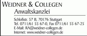 Weidner & Collegen<br>Stuttgart, Deutschland